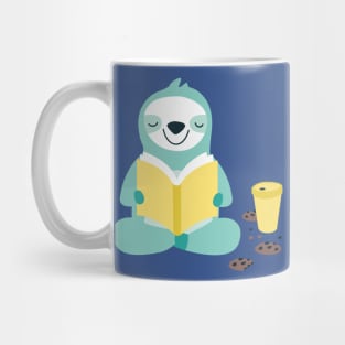 Lazy Sloth Reading Mug